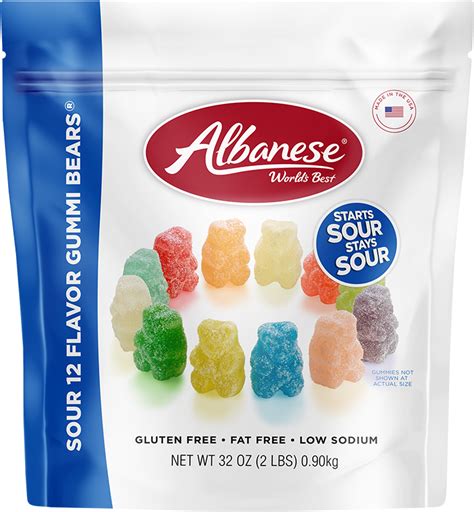 Albanese Sour 12 Flavor Gummi Bears