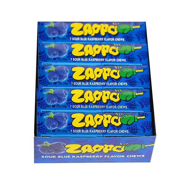 Zappo Sour Blue Raspberry Chews