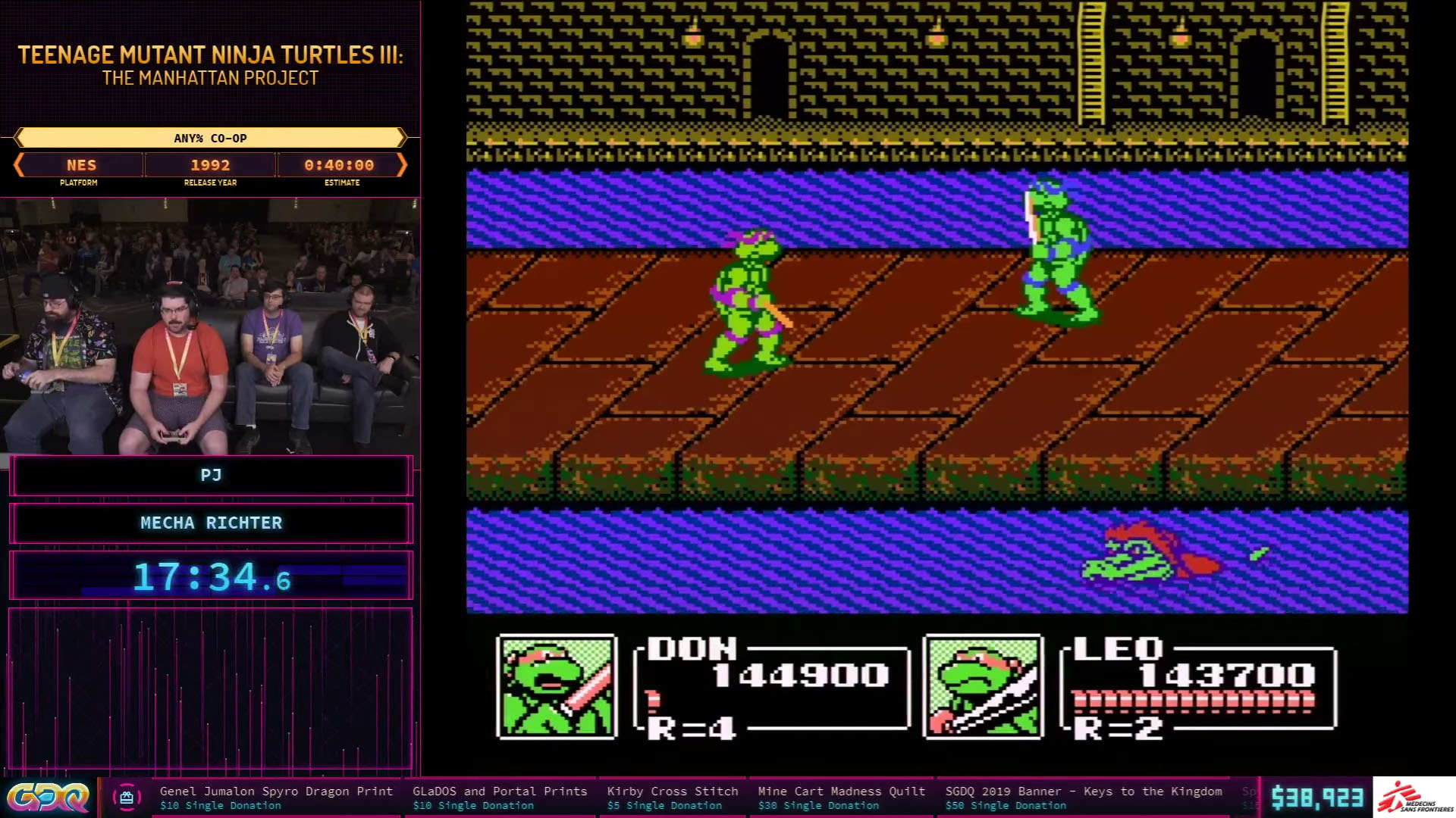 Teenage Mutant Ninja Turtles III: The Manhattan Project Any% Co-Op