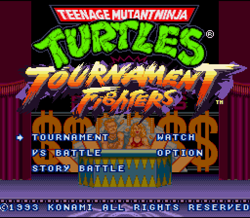 TMNT Tournament Fighters on the SNES